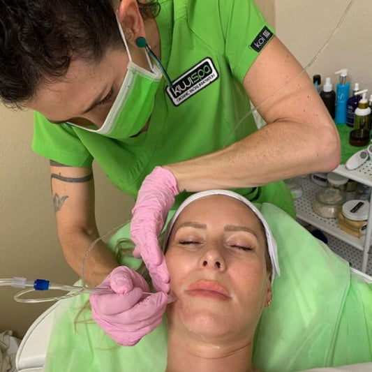 hydrating facial at Kiwi Spa - Jet Peel is perfect for dry and sensitive skin