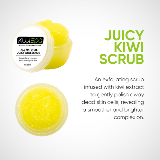 Juicy Kiwi Scrub - exfoliation is secret to glowing skin